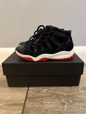 Jordan Retro 11 Bred Velvet Preschool Size 11c